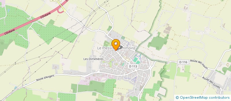 localisation de l'entreprise MONSIEUR DAVID HUPIN  LE PLESSIS-GRAMMOIRE