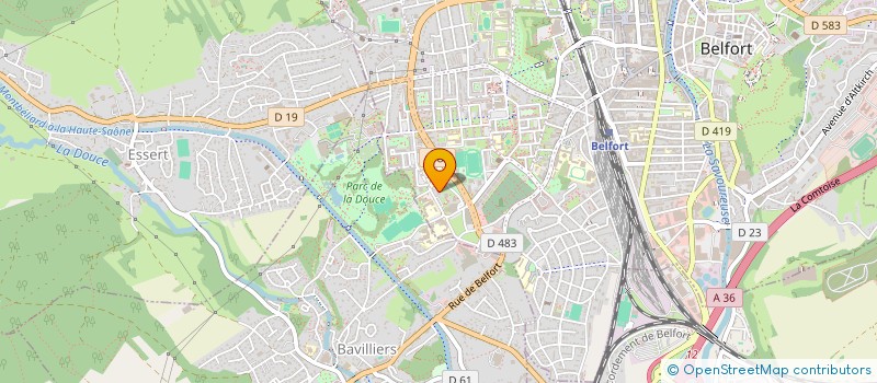 localisation de l'entreprise MONSIEUR DAVID IBRAHIM  RONCHAMP