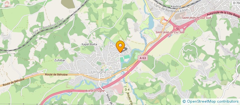 localisation de l'entreprise MONSIEUR DAVID IRAZOQUI  URRUGNE