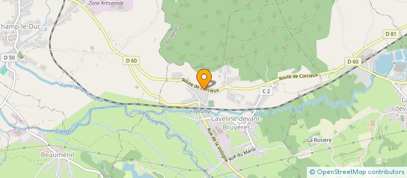 localisation de l'entreprise MONSIEUR DAVID JACQUOT  LAVELINE-DEVANT-BRUYERES