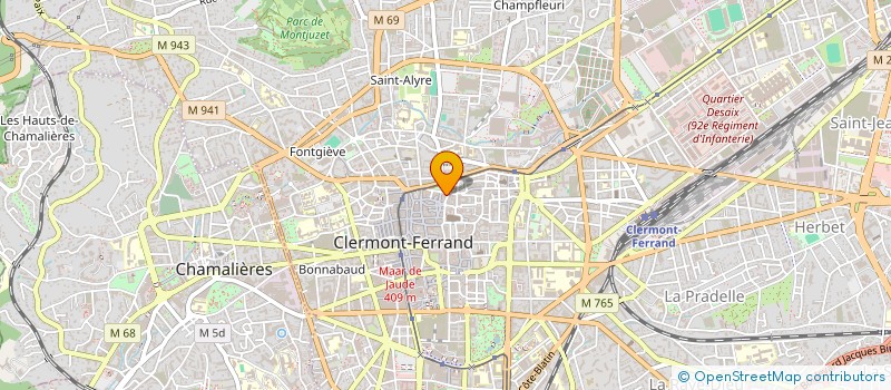 localisation de l'entreprise MONSIEUR DAVID JAILLY  CLERMONT-FERRAND