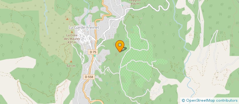 localisation de l'entreprise MONSIEUR DAVID JAMES  LA GARDE-FREINET