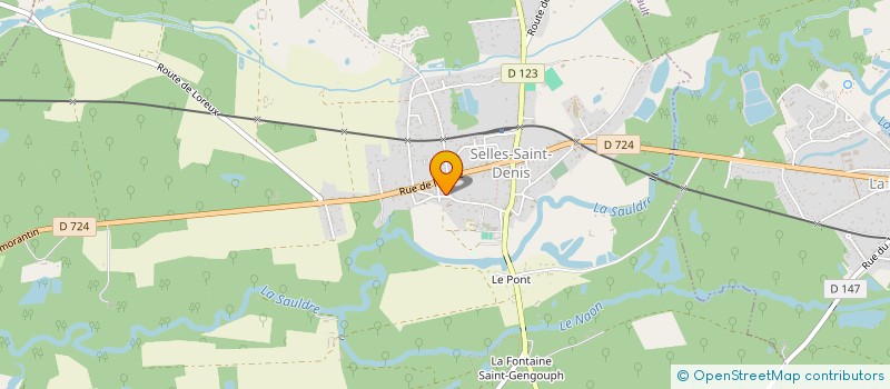 localisation de l'entreprise MONSIEUR DAVID JAMET  SELLES-SAINT-DENIS