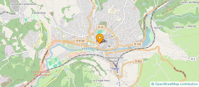 localisation de l'entreprise MONSIEUR DAVID JAMMES  FIGEAC