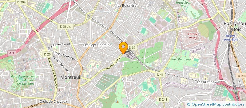 localisation de l'entreprise MONSIEUR DAVID JANCOVICH à MONTREUIL
