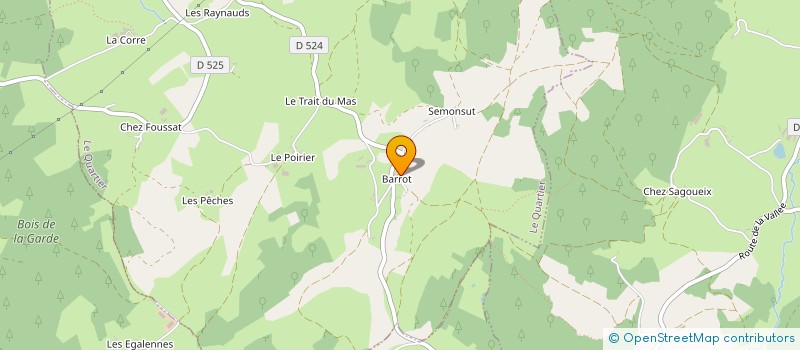 localisation de l'entreprise MONSIEUR DAVID JANES  LA CELLETTE