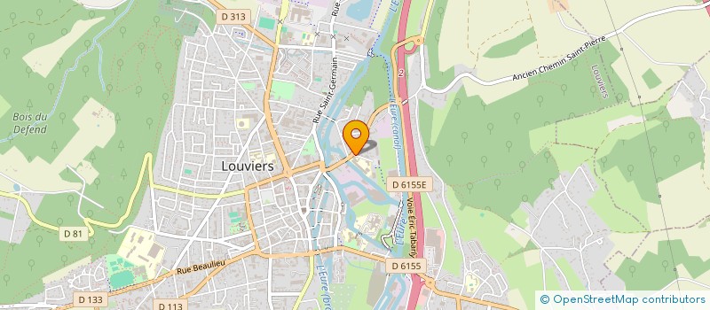 localisation de l'entreprise MONSIEUR DAVID JARRIGE  LOUVIERS