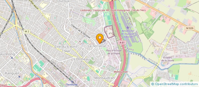 localisation de l'entreprise MONSIEUR DAVID JAUBERT  TOULOUSE