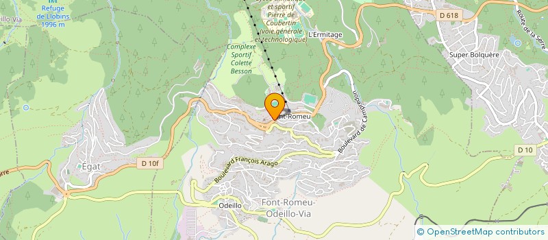 localisation de l'entreprise MONSIEUR DAVID JAVANAUD à FONT-ROMEU-ODEILLO-VIA