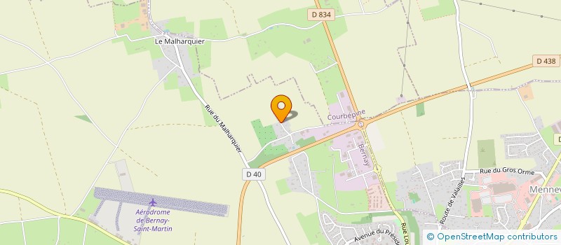 localisation de l'entreprise MONSIEUR DAVID JEAN  BERNAY