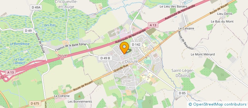 localisation de l'entreprise MONSIEUR DAVID JEANNE  DOZULE