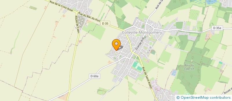 localisation de l'entreprise MONSIEUR DAVID JEANNE  COLLEVILLE-MONTGOMERY