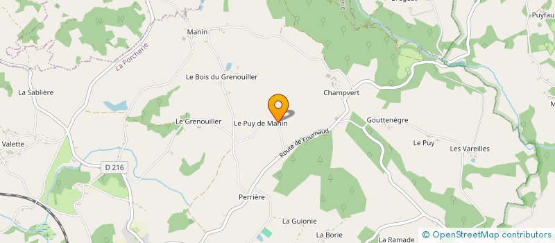 localisation de l'entreprise MONSIEUR DAVID JEANTEAU  LA PORCHERIE