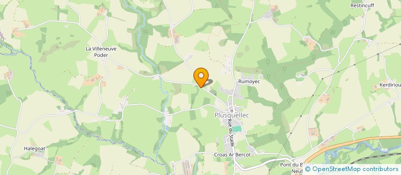 localisation de l'entreprise MONSIEUR DAVID JEFCOATE  PLOURAC'H