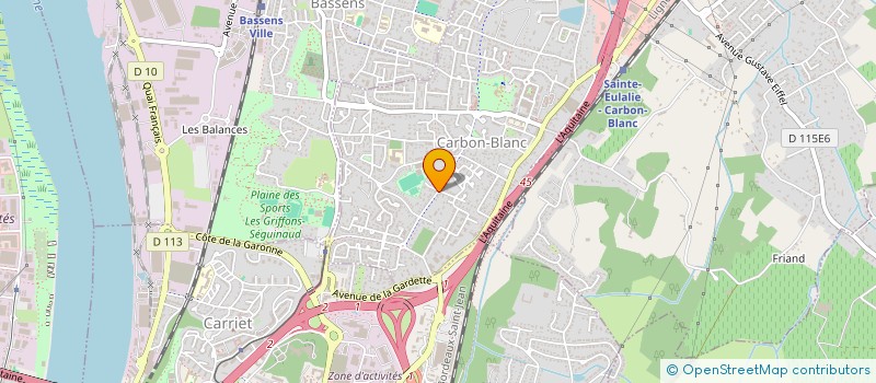 localisation de l'entreprise MONSIEUR DAVID JIMENEZ  CARBON-BLANC