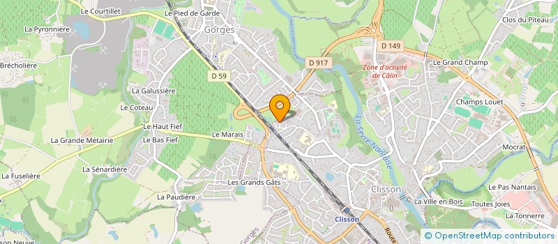 localisation de l'entreprise MONSIEUR DAVID JOLLIVET  CLISSON