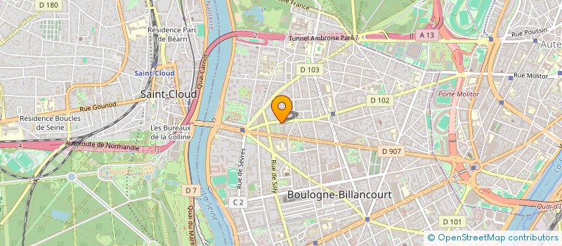 localisation de l'entreprise MONSIEUR DAVID JOLLY  BOULOGNE-BILLANCOURT