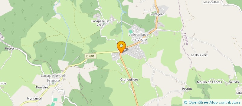 localisation de l'entreprise MONSIEUR DAVID JOLY à LAFEUILLADE-EN-VEZIE