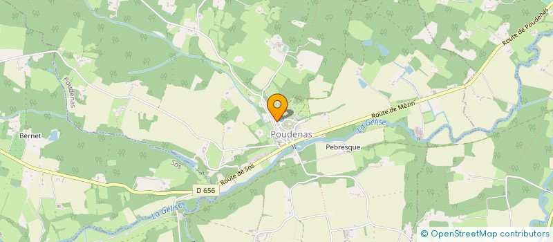 localisation de l'entreprise MONSIEUR DAVID JONES  POUDENAS