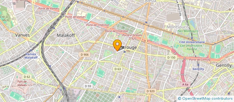 localisation de l'entreprise MONSIEUR DAVID JORGE  MONTROUGE