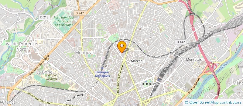 localisation de l'entreprise MONSIEUR DAVID JORIS à LIMOGES