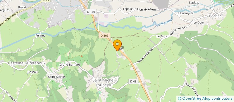 localisation de l'entreprise MONSIEUR DAVID JOSSE  SAINT-MICHEL-LOUBEJOU