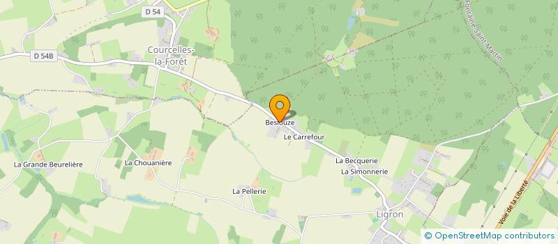 localisation de l'entreprise MONSIEUR DAVID JOUAN  LIGRON