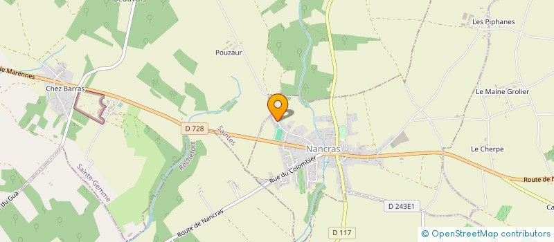 localisation de l'entreprise MONSIEUR DAVID JOUBERT  NANCRAS