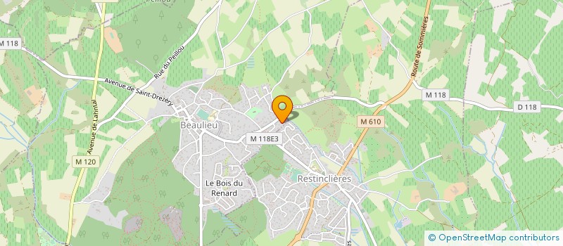 localisation de l'entreprise MONSIEUR DAVID JOURDAN à BEAULIEU