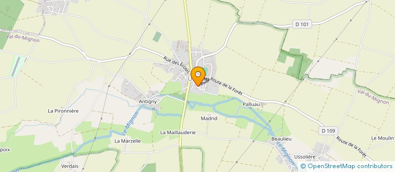 localisation de l'entreprise MONSIEUR DAVID JOURDIN  PRIN-DEYRANCON