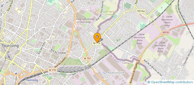 localisation de l'entreprise MONSIEUR DAVID JOURETZ  LIGNY-SUR-CANCHE