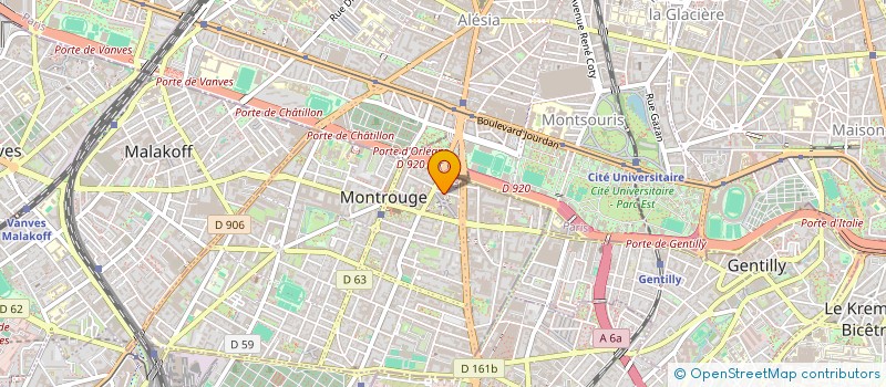 localisation de l'entreprise MONSIEUR DAVID JOUSSAUME  MONTROUGE