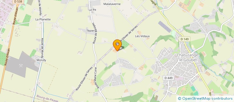 localisation de l'entreprise MONSIEUR DAVID JOUVE  CHATUZANGE-LE-GOUBET