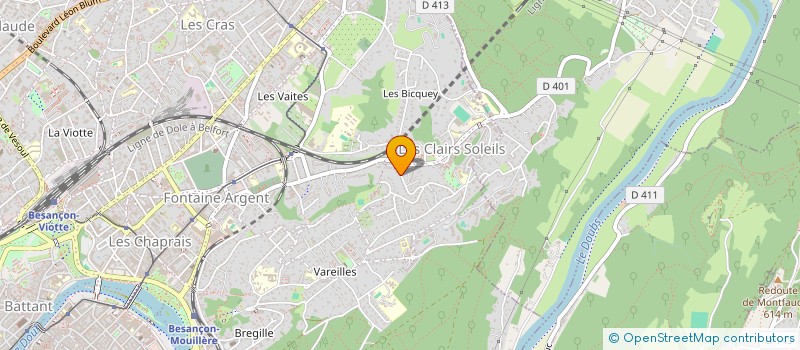 localisation de l'entreprise MONSIEUR DAVID JUGIEAU  BESANCON
