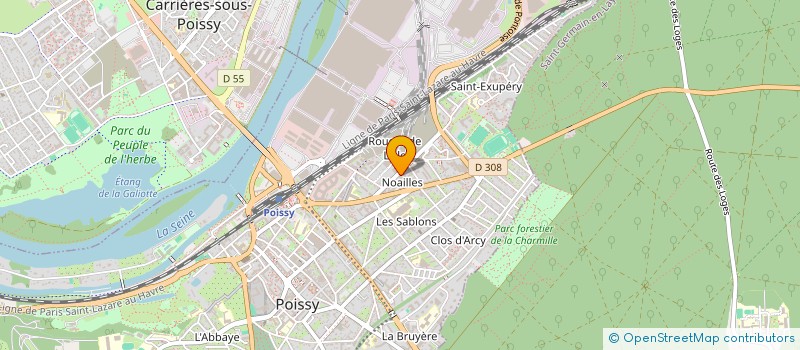 localisation de l'entreprise MONSIEUR DAVID JUHENS  POISSY