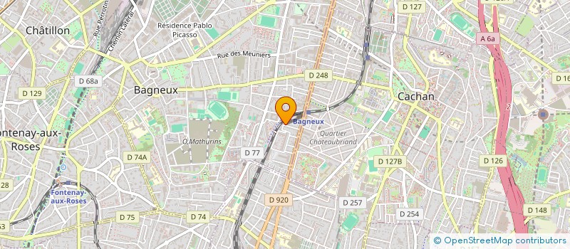 localisation de l'entreprise MONSIEUR DAVID JUSTAFRET  BAGNEUX