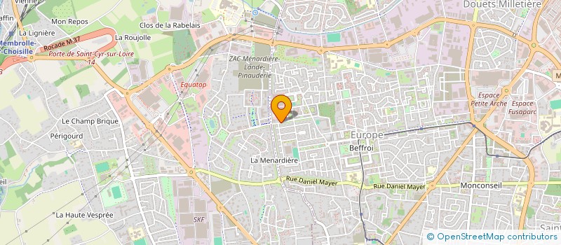 localisation de l'entreprise MONSIEUR DAVID JUVIN  TOURS