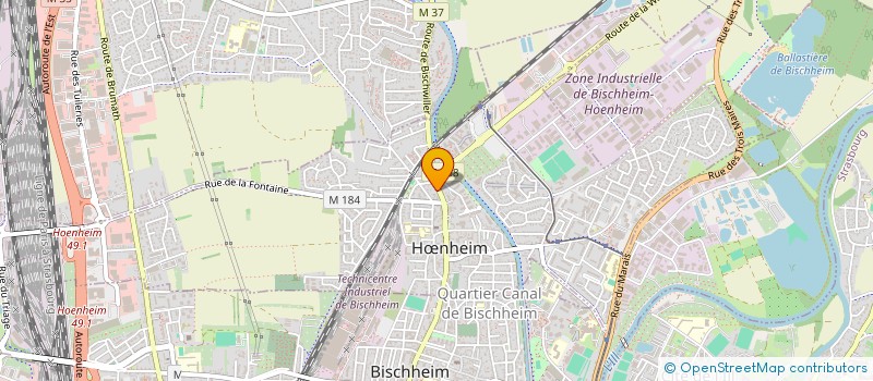 localisation de l'entreprise MONSIEUR DAVID KAAG  HNHEIM