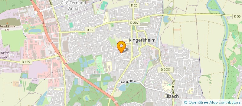 localisation de l'entreprise MONSIEUR DAVID KAMMERER  KINGERSHEIM