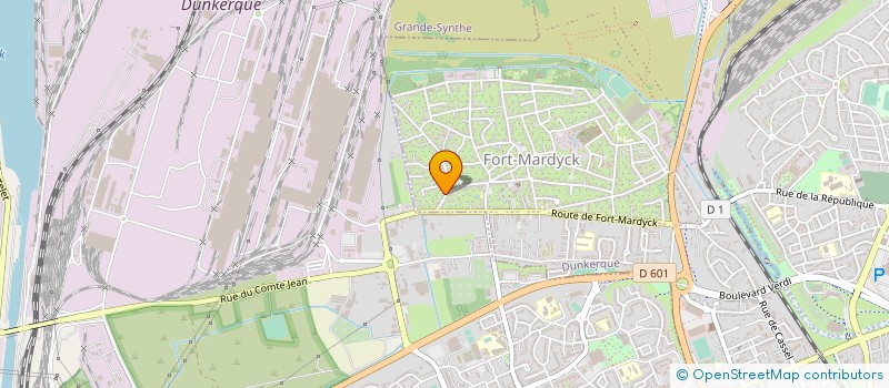 localisation de l'entreprise MONSIEUR DAVID KASTELEYN  DUNKERQUE