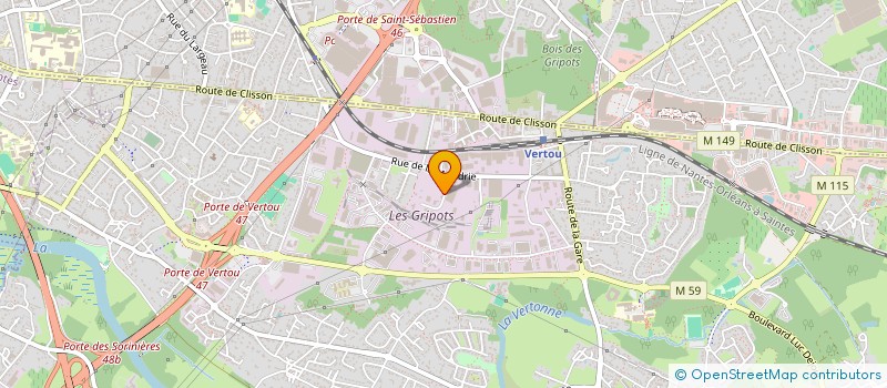 localisation de l'entreprise MONSIEUR DAVID KATZ  VERTOU