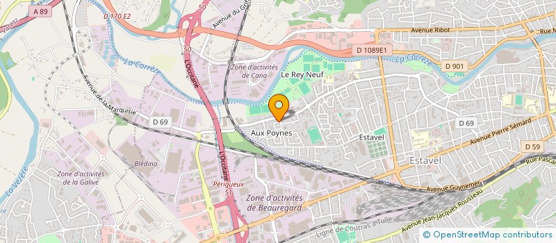 localisation de l'entreprise MONSIEUR DAVID KEO  BRIVE-LA-GAILLARDE