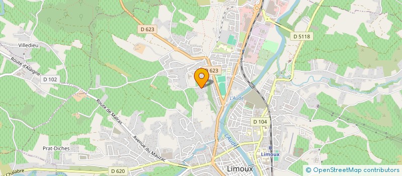 localisation de l'entreprise MONSIEUR DAVID KIEFFER  LIMOUX