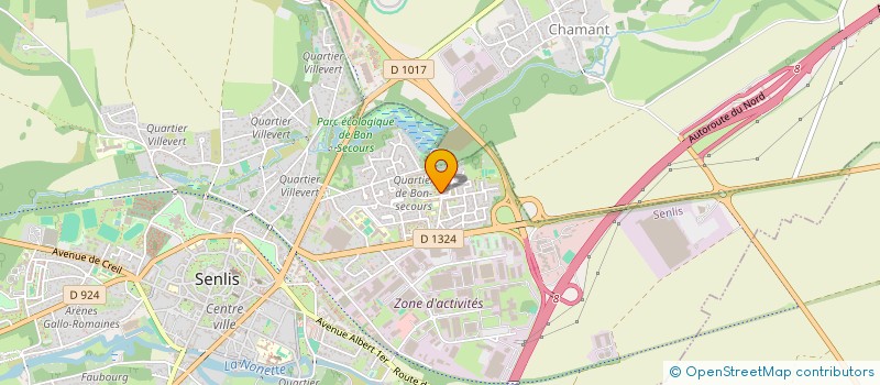 localisation de l'entreprise MONSIEUR DAVID KORCHIA  SENLIS