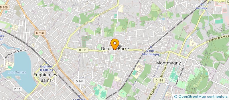 localisation de l'entreprise MONSIEUR DAVID KUPERMINC  DEUIL-LA-BARRE