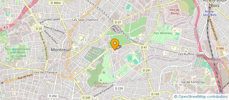 localisation de l'entreprise MONSIEUR DAVID KURY à MONTREUIL