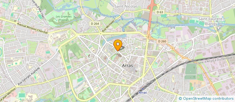 localisation de l'entreprise MONSIEUR DAVID KUSMIERSKI à ARRAS