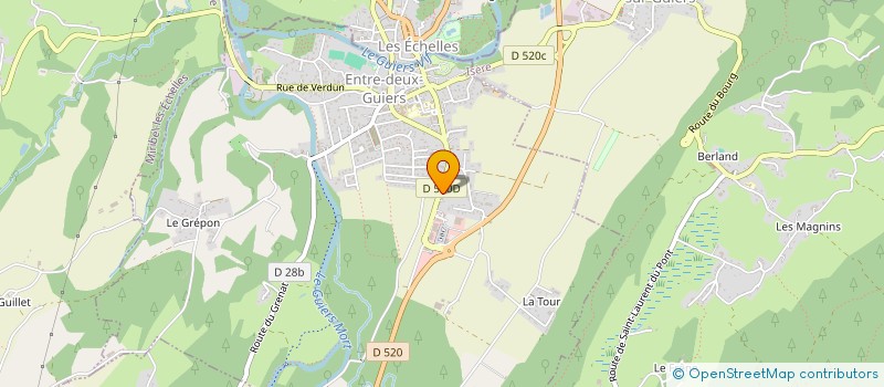 localisation de l'entreprise MONSIEUR DAVID L'HERITIER  SAINT-LAURENT-DU-PONT