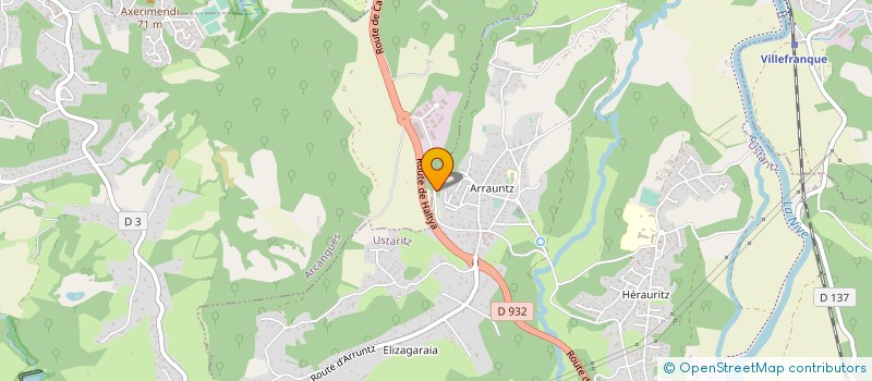 localisation de l'entreprise MONSIEUR DAVID LABASTIE à USTARITZ