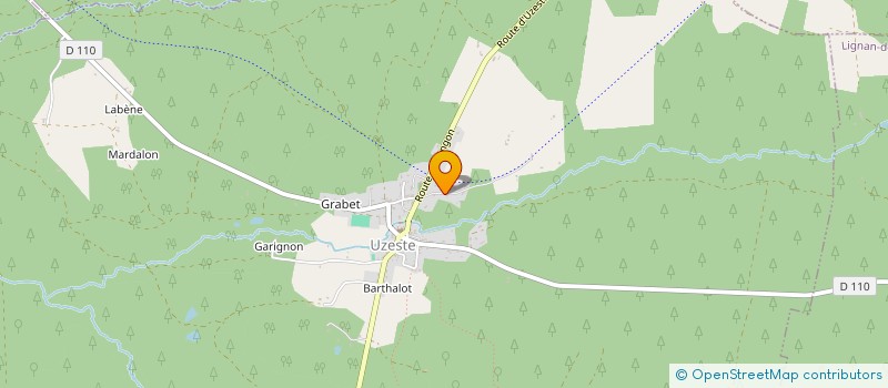 localisation de l'entreprise MONSIEUR DAVID LABESQUE  UZESTE